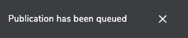 publication queued