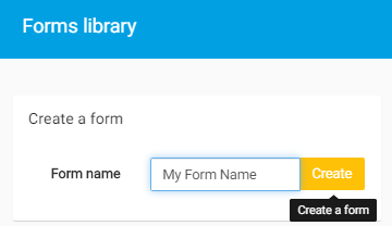 new form name