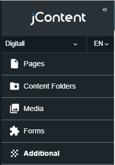 jContent menu collapsed