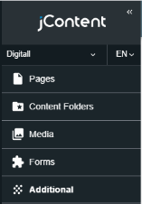 jContent menu collapsed