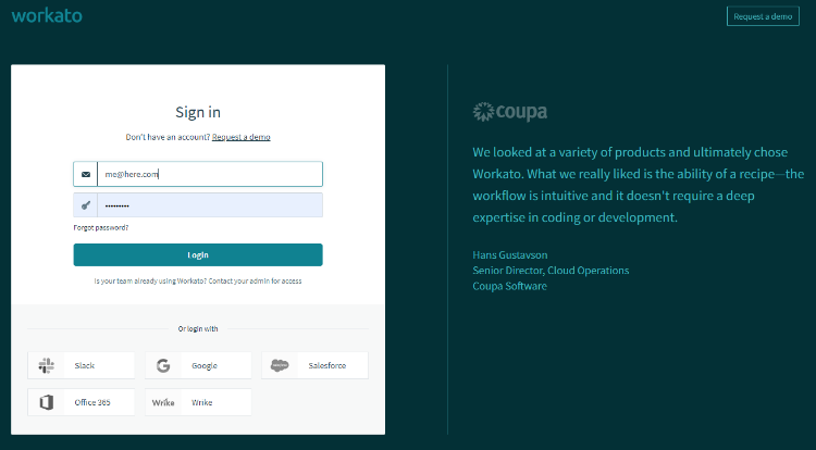 Login to StackConnect