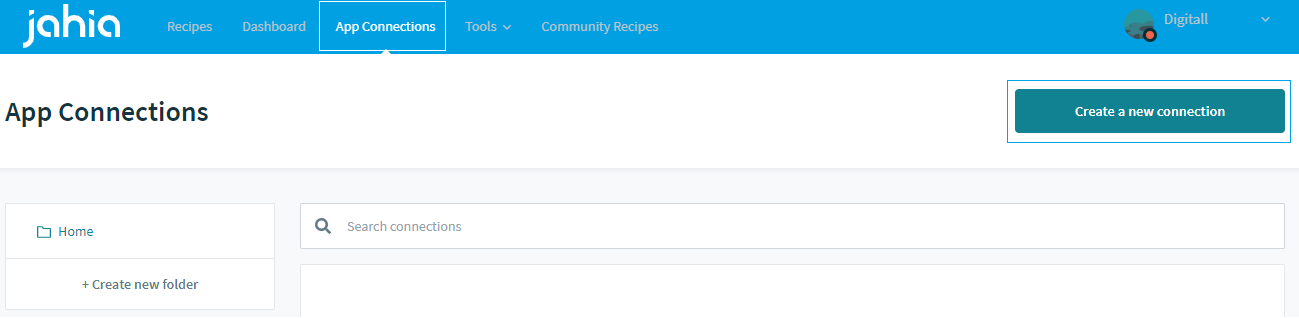 Create an app connection