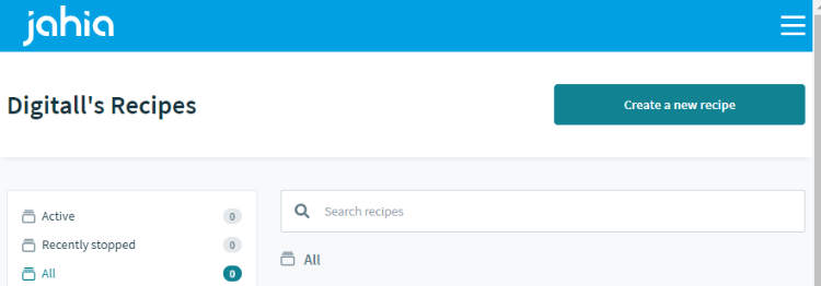 create new recipe