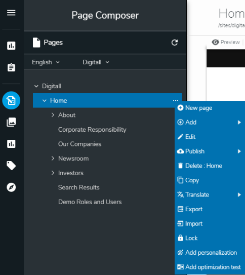 expand page tree