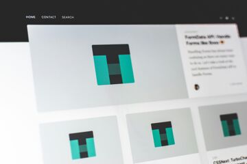 Capture d'écran d'un site web dynamique : une page d'accueil dont les contenus sont générés à la demande