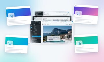 CMS multisite : la console jContent pilote un site corporate, une boutique, un portail client et un site pays